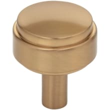 Hayworth 1-1/8" Modern Industrial Stepped Round Cabinet Knob / Drawer Knob with Mounting Hardware