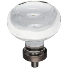 Harlow 1-3/4 Inch Glam Round Button Glass Cabinet Knob / Drawer Knob