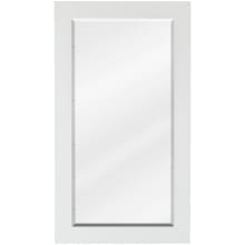 Cade 28"H x 16"W Rectangular Contemporary Framed Bathroom Vanity Wall Mirror with Beveled Mirror Edge
