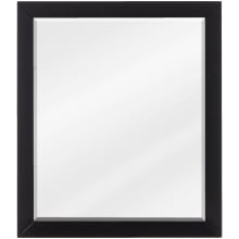 Cade 28" x 24" Rectangular Framed Beveled Edge Bathroom Vanity Wall Mirror