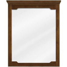 Chatham 34" x 28" Rectangular Traditional Framed Bathroom Vanity Wall Mirror with Beveled Mirror Edge