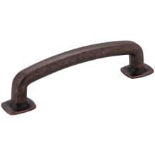 Belcastel 1 - 3-3/4" (96 mm) Center to Center Soft Square Bold Cabinet Handle / Drawer Pull with Square Feet