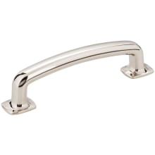 Belcastel 1 - 3-3/4" (96 mm) Center to Center Soft Square Cabinet Handle / Drawer Pull with Square Feet
