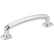 Belcastel 1 - 3-3/4" (96 mm) Center to Center Soft Square Cabinet Handle / Drawer Pull with Square Feet
