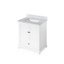 Addington 31" Free Standing Vanity Set with Cabinet and Marble Vanity Top