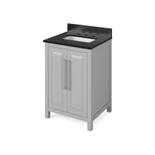 Cade 24" Free Standing Vanity Set with Cabinet and Granite Vanity Top