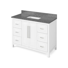 Cade 48" Free Standing Vanity Set with Cabinet and Marble Vanity Top