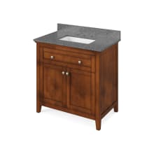 Chatham 36" Free Standing Vanity Set with Cabinet and Marble Vanity Top