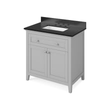 Chatham 36" Free Standing Vanity Set with Cabinet and Granite Vanity Top