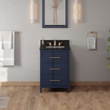 Katara 24" Free Standing Vanity Set with Cabinet and Granite Vanity Top