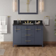 Katara 48" Free Standing Vanity Set with Cabinet and Granite Vanity Top