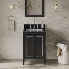 Percival II 24" Free Standing Vanity Set with Cabinet and Granite Vanity Top