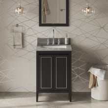 Percival II 24" Free Standing Vanity Set with Cabinet and Cultured Marble Vanity Top