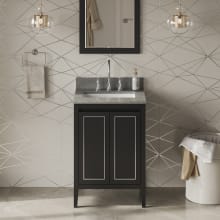 Percival II 24" Free Standing Vanity Set with Cabinet and Cultured Marble Vanity Top - FINAL SALE