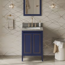 Percival II 24" Free Standing Vanity Set with Cabinet and Cultured Marble Vanity Top - FINAL SALE