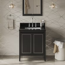 Percival II 30" Free Standing Vanity Set with Cabinet and Granite Vanity Top