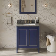 Percival II 30" Free Standing Vanity Set with Cabinet and Cultured Marble Vanity Top - FINAL SALE