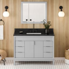 Theodora II 48" Free Standing Vanity Set with Cabinet and Granite Vanity Top