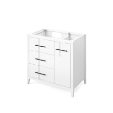 Katara 36" Single Free Standing Vanity Cabinet - Less Vanity Top