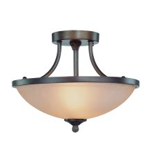 2 Light Semi-Flush Fixture from the Spencer Collection