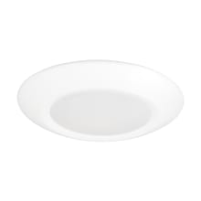 4" Wide LED Commercial Flush Mount Bowl Ceiling Fixture with Field-Adjustable Color Temperature