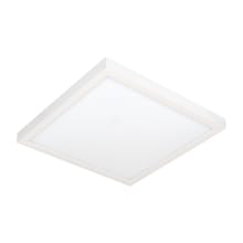 12" Wide LED Commercial Flush Mount Square Ceiling Fixture with Adjustable Color Temperature