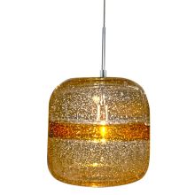 Evisage VI 1 Light Pendant Kit with Hand Blown Glass Square Shade