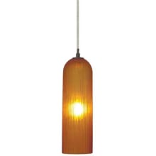 Evisage VI 1 Light Pendant Kit with Hand Blown Glass Cylinder Shade