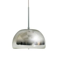 Evisage VI 1 Light Pendant Kit with Hand Blown Recycled Glass Bowl Shade