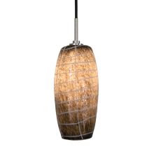 Evisage VI 1 Light LED Pendant with Glass Tapered Cylinder Shade