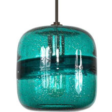 Evisage VI 1 Light LED Pendant with Hand Blown Glass Square Shade