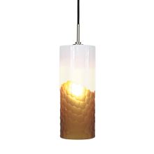 Evisage VI 1 Light LED Pendant with Hand Blown Glass Cylinder Shade