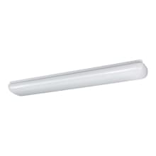 Relyence Single Light 36" Wide Integrated LED Flush Mount Linear Ceiling Fixture / Wall Sconce - 2700K - 90 CRI