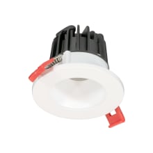 LED 2-7/8" Tall Canless Recessed Fixture with 2" Reflector Trims and Field-Adjustable Color Temperature - Airtight