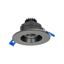 LED Canless Recessed Fixture with 3" Reflector Trims and Field-Adjustable Color Temperature - Airtight