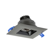 LED Canless Recessed Fixture with 3" Square Trims and Field-Adjustable Color Temperature - Airtight