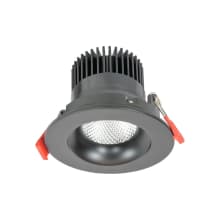 LED Canless Recessed Fixture with 3-1/2" Adjustable Trims and Field-Adjustable Color Temperature - Airtight