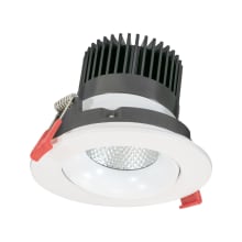 LED Canless Recessed Fixture with 3-1/2" Adjustable Trims and Field-Adjustable Color Temperature - Airtight