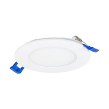 LED Canless Recessed Fixture with 4" Shower Trims and Field-Adjustable Color Temperature - Airtight