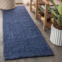 Natural Fiber 2' x 12' Jute Solid Indoor Runner