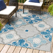 Amalfi Coast 5-1/4' x 7-1/2' Polypropylene Traditional Indoor/Outdoor Area Rug