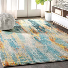 Contemporary POP 3' x 5' Polypropylene Vintage Abstract Rectangle Area Rug