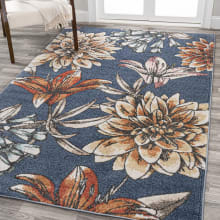 Contemporary Pop 3' x 5' Polypropylene Botanical Indoor Rectangular Area Rug