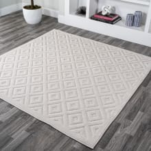 Ibiza 5-1/4' x 5-1/4' Polypropylene Geometric Indoor / Outdoor Square Area Rug