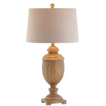 Kennedy Single Light 30-1/2" Tall LED Table Lamp with Hardback Cotton Shade