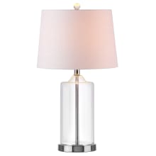 Walsh Single Light 25" Tall LED Buffet Table Lamp with Hardback Cotton Shade