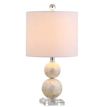 Bailey Single Light 19" Tall LED Table Lamp with Hardback Cotton Shade