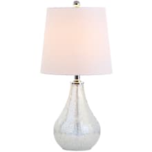 Mona Single Light 20" Tall LED Vase Table Lamp with Hardback Cotton Shade