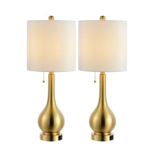 Pack of (2) Tyler 24" Tall LED Vase Lamps With USB Charging Port