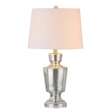 Olivia Single Light 26-1/2" Tall LED Table Lamp with Hardback Cotton Shade